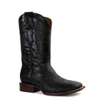 BOTAS DE PANZA DE AVESTRUZ | ESTILO BULLDOG NEGRO